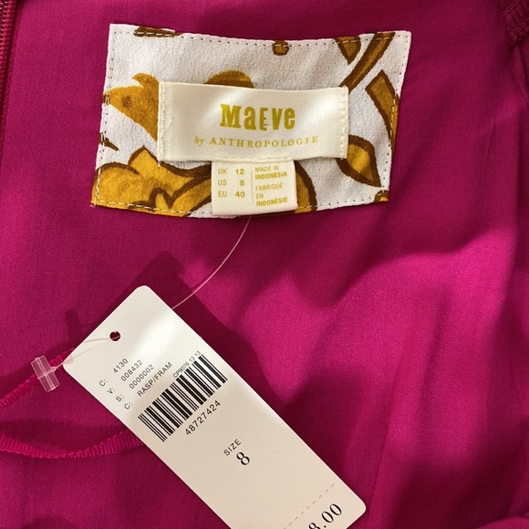 Maeve (Anthropologie) NWT Resort wrap short sleeve short dress in Pink size 8 - Picture 3 of 13